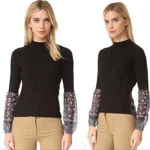 Veronica Beard | Moon Mixed Media Sweater